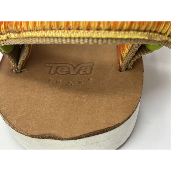 Teva Womens Original Universal Orange Voya Infinity Ombre Sandals Shoes Size 6 - Picture 7 of 14
